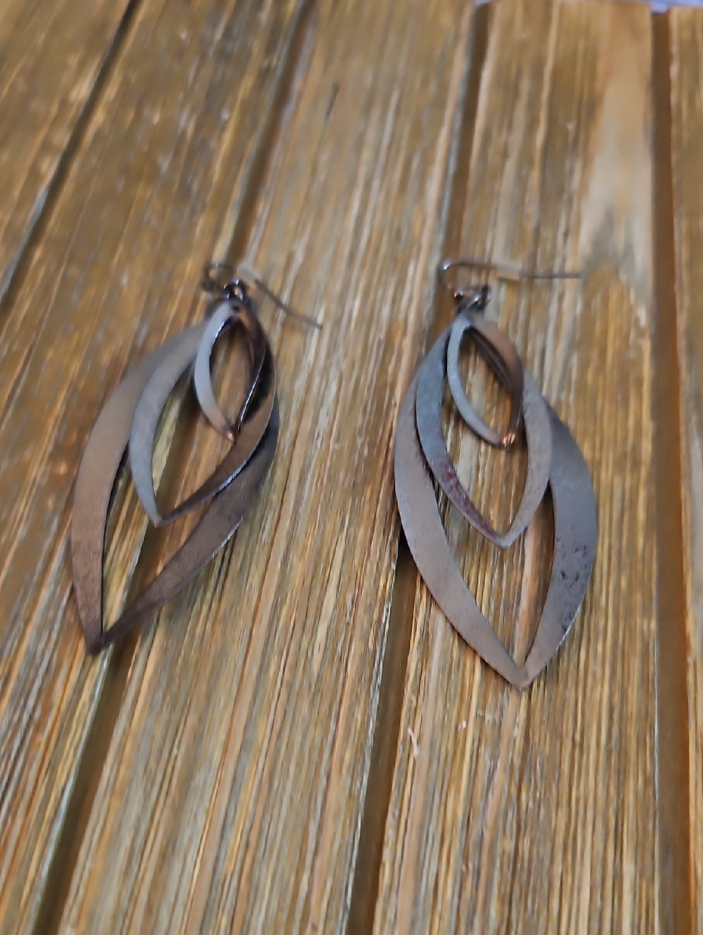 Avon Textured Fashion Earring - Hematite Color